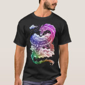 T-shirt Coloured Japanese tradition dragon (Devant)