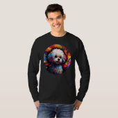 T-shirt Colourful Bichon Frise Dog Dad Mom Graffity 1 (Devant entier)