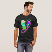 T-shirt Colourful jellyfish for biologists sea creatures (Devant entier)