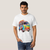 T-shirt Colourful VW Campervan (Devant entier)