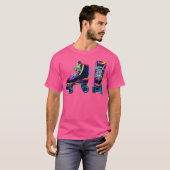 T-shirt Colourfull Roller Skate Rollerskate Skating (Devant entier)