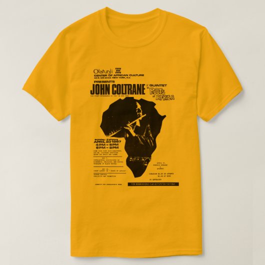 T-shirt Coltrane The Olatunji Concert (Design devant)