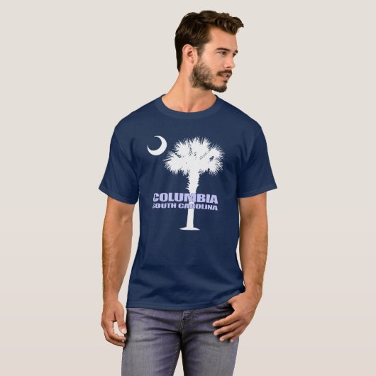 T-shirt Columbia SC (Palmetto & Crescent) (Devant entier)
