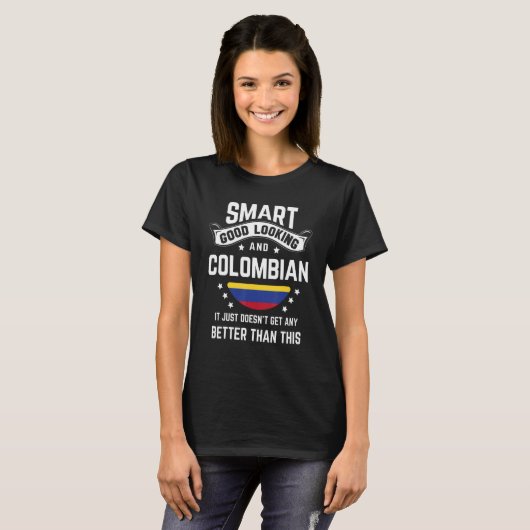 T-shirt Columbian Flag Native Pride Columbia Columbian Ro (Devant entier)