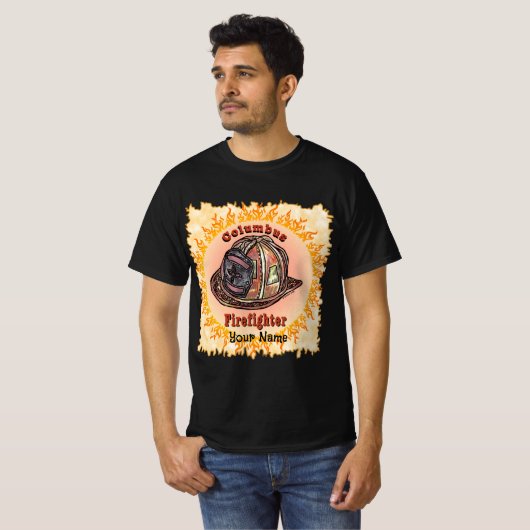 T-shirt Columbus Firefighter (Devant entier)