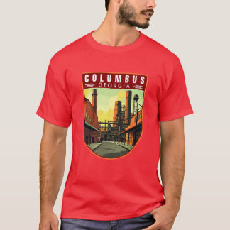 T-shirt Columbus in Georgia USA Vintage Travel Art Emblem 