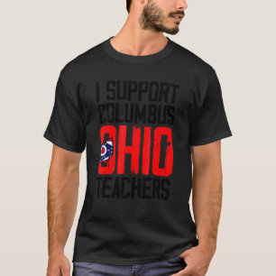 T-shirt Columbus Ohio Je soutiens la grève des enseignants