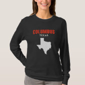 T-shirt Columbus Texas USA State America Travel Texas (Devant)