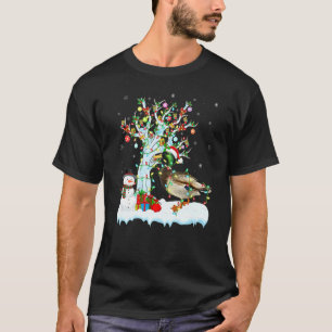 T-shirt Colvert Xmas Arbre Lumineux Chapeau de Père Noël C