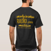 T-shirt COM de point de surfpirateRADIO (Dos)