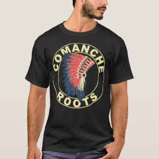 T-shirt Comanche Roots Headdress Native American Comanche