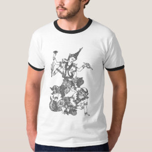 T-SHIRT COMBAT ASIATIQUE DU SUD D'UN DIEU D'ART
