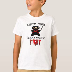 T-shirt COMBAT !  Assassin de Cancer de Ninja de chimio