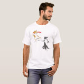 T-shirt Combat de chats (Devant entier)
