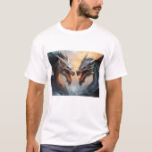 T-shirt combat de dragon (Devant)