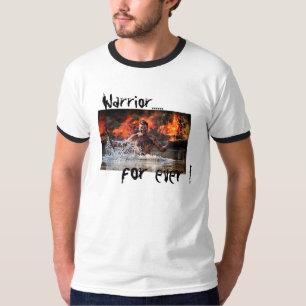T-SHIRT COMBAT DE GUERRIÈRE DANS L'EAU