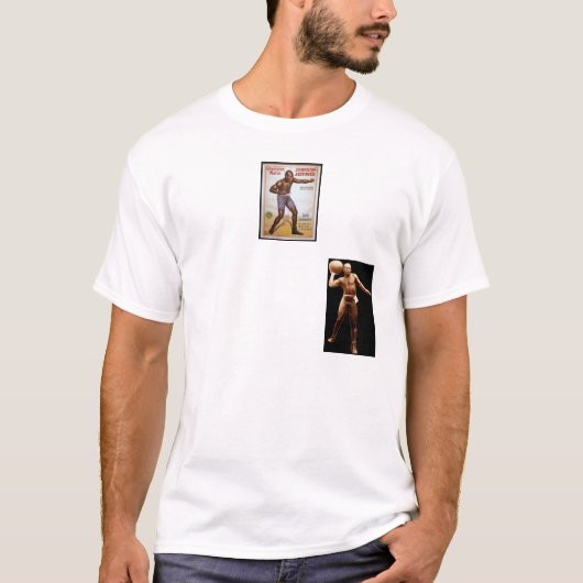 T-shirt Combat de Jack Johnson 1910 (Devant)