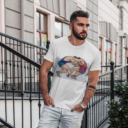 T-shirt Combat de lutte