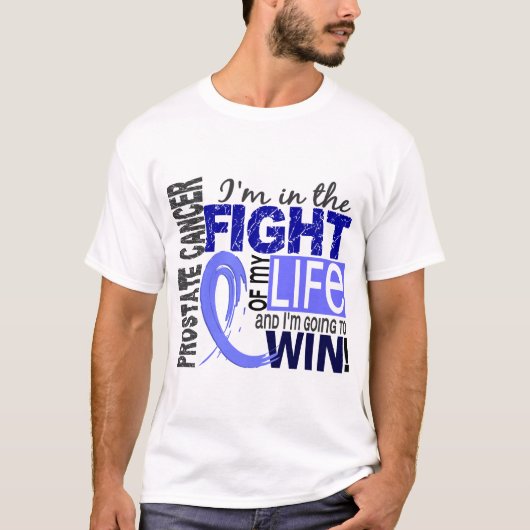 T-shirt Combat de mon cancer de la prostate de la vie (Devant)