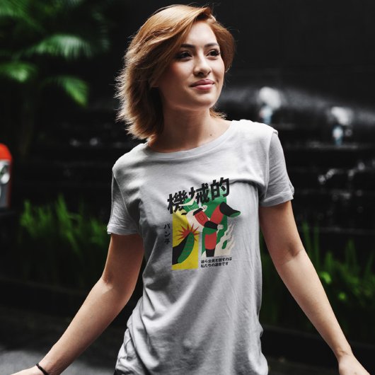 T-shirt Combat de robots japonais