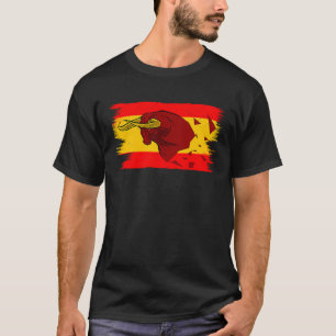 T-shirt Combat de taureaux Espana pour Taurus et drapeau d
