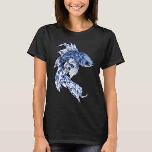 T-shirt Combat de toile de poisson - Beau et dangereux
