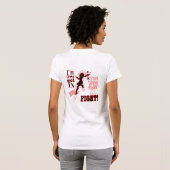T-shirt Combat Derby V - cou blanc (Dos entier)