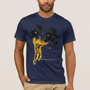 T-SHIRT COMBAT DU FEU DE NINJA