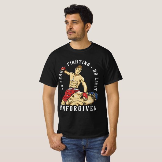 T-shirt combat impitoyable (Devant entier)