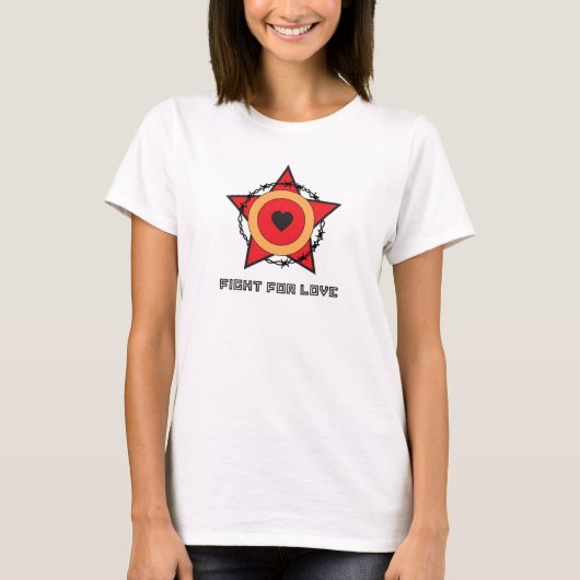 T-SHIRT COMBAT POUR L'AMOUR (Devant)