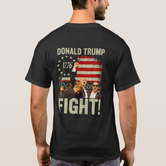 T-shirt Combat Trump Combat Combat (au dos) (Dos)