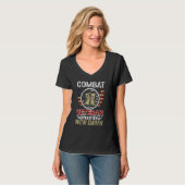 T-shirt Combat vétéran de la nouvelle aube militaire améri (Devant entier)