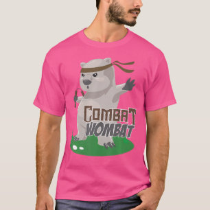 T-shirt Combat Wombat Funny Karate Wombat Martial Artiste