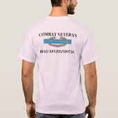 T-shirt CombatInfBadge1Awd, COMBAT VETERAN, IRAK/AFGHAN... (Dos)