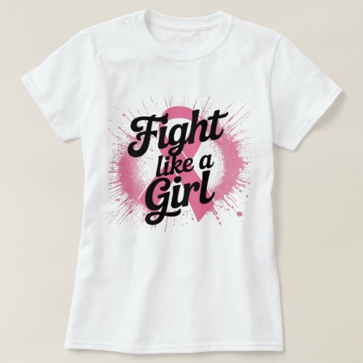 T-shirt Combats Comme une Fille | Conception de sensibilis (Design devant)