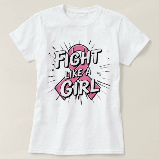 T-shirt Combats comme une fille | Conception pour la sensi (Design devant)