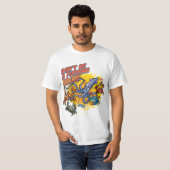 T-shirt Combats de calmars (Devant entier)