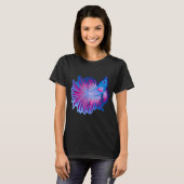 T-shirt Combattant bleu pétillant (Devant entier)