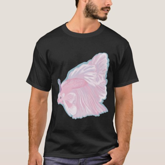 T-shirt Combattant de fête rose (Devant)