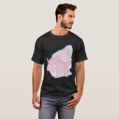 T-shirt Combattant de fête rose (Devant entier)