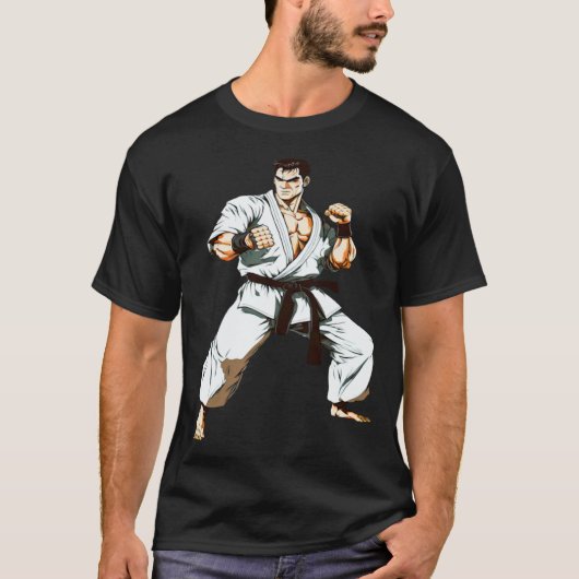 T-shirt Combattant de Karaté Kyokushin Budo (Devant)