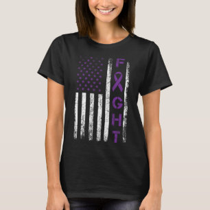 T-shirt Combattant de l'épilepsie Drapeau des États-Unis -