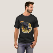 T-shirt Combattant orange et noir (Devant entier)
