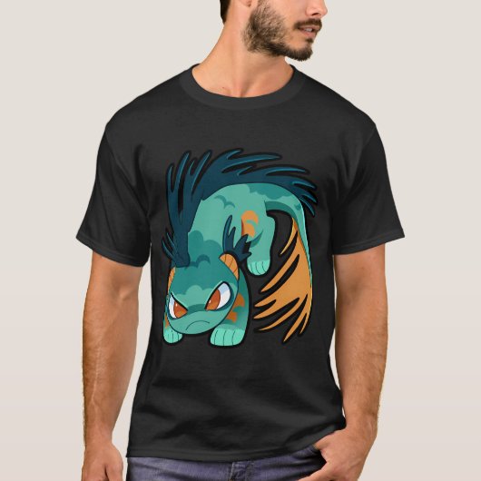 T-shirt Combattant sarcelle (Devant)