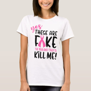 T-shirt Combattant survivant guerrier Ruban Rose Cancer du