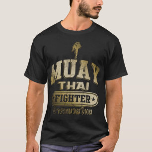 T-shirt Combattant thaïlandais de Muay d'or