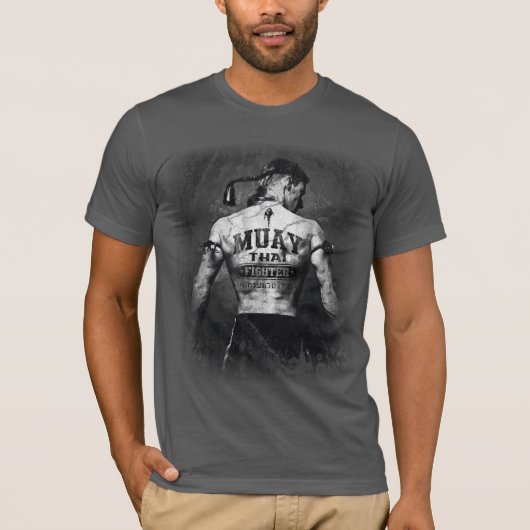 T-shirt Combattant thaïlandais vintage de Muay (Devant)