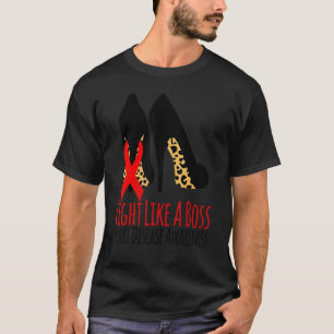 T-shirt Combattez comme un patron Cœur Maladie Cardiaque S