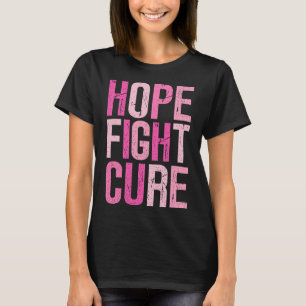 T-shirt Combattez Hope Cure En Octobre Nous Portons Pink B