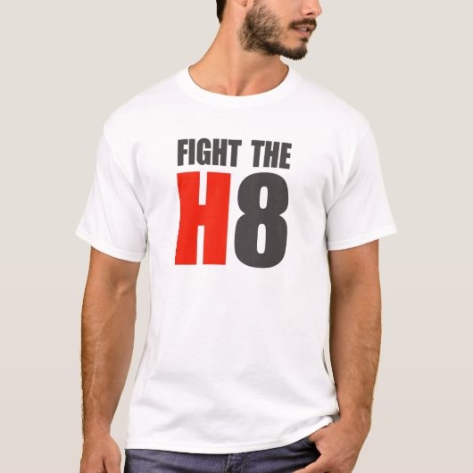 T-SHIRT COMBATTEZ LE H8 (Devant)